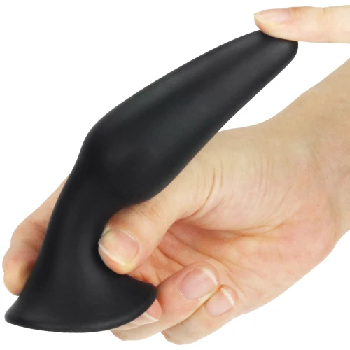 Анальний затор LoveToy Lure Me Butt Plug L Black фото 5
