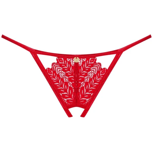 Трусики Obsessive Ingridia crotchless thong XS/S: Узор Однотонный