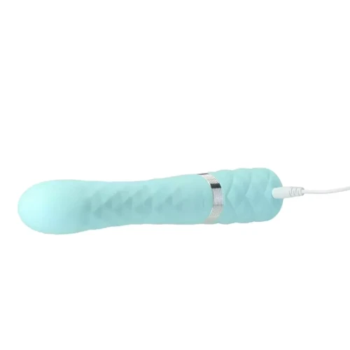 Роскошный вибратор Pillow Talk Lively Teal с кристаллом Сваровски для точки G фото 7