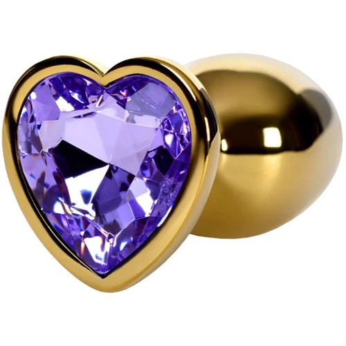 Анальная пробка с кристаллом Metal By Toyfa Gold anal plug amethyst: Тип Анальные пробки