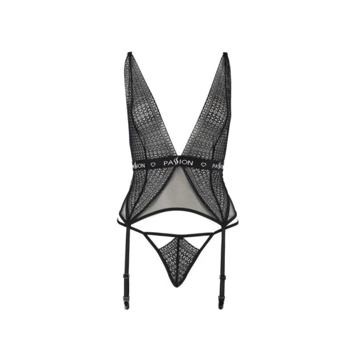 Эротический корсет MIRAJANE CORSET black XXL/XXXL - Passion Exclusive: Вид Корсеты