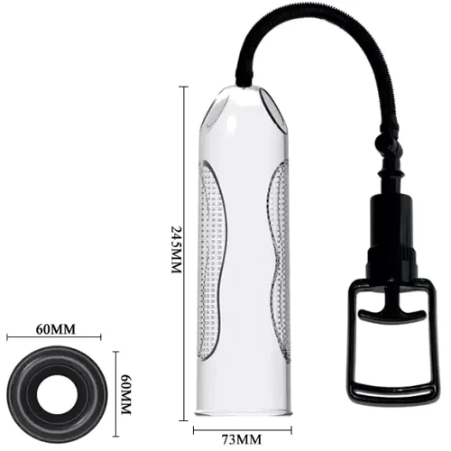 Вакуумна помпа з вібростимуляцією LYBAILE - Penis Enlargement System 9,8'' Vibration (BM-010066B) фото 8