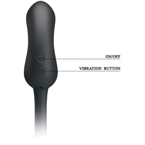 Насадка на член со стимулятором простаты LYBAILE Pretty Love Hercules Penis Sheath Black: Материал Силикон