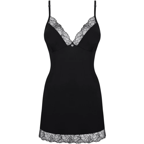 Эротический пеньюар с трусикам Obsessive Bella Rou black M/L: Вид Пеньюары