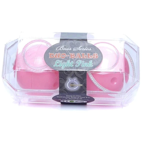 Вагинальные шарики Duo balls Light Pink, BS6700032: Особенности Соединены между собой, Влагозащищенные