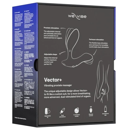 Смарт-вибромассажер простаты We-Vibe Vector+ Charcoal Black фото 7