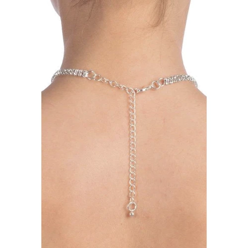Кольє зі стразами Bijoux Pour Toi - Audrey Silver: Для кого Для жінок