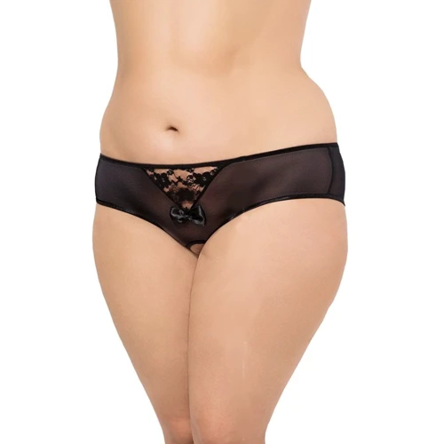 Женские стринги SoftLine - String 2466, Plus Size, XXL (black)