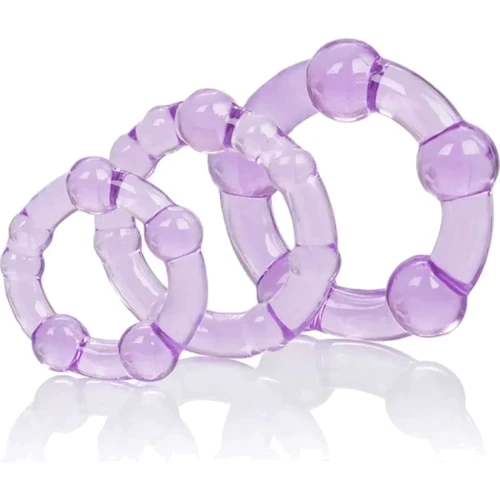 Набір ерекційних кілець California Exotic Novelties Transparent Island Rings, 3 шт