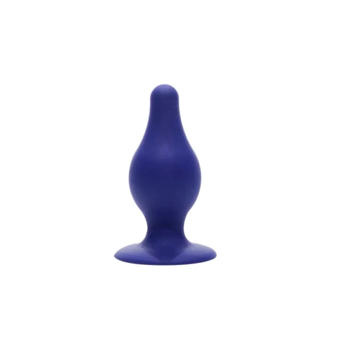 Анальная пробка SilexD (Model 2 size M) Blue двухслойная, силикон+Silexpan