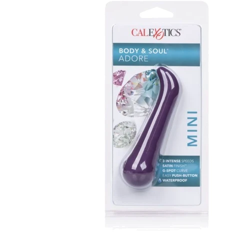 Вибратор Body&soul Adore 8,25 х 2,5 см, фиолетовый: Тип и форма Классические
