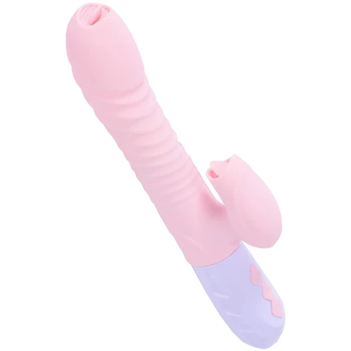 Вибратор BOSS FoxShow Silicone Heating and Thrusting Vibrator Pink: Для кого Для женщин
