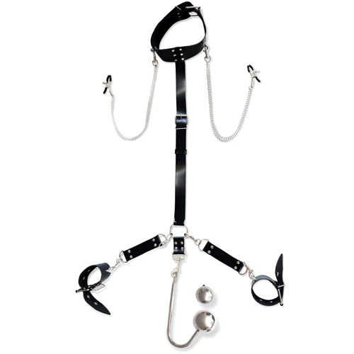 Бондажный набор с металлическим анальным крюком №4 Art of Sex Beatrice Bondage set with anal hook №4