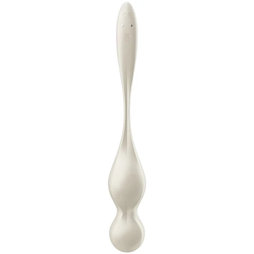 Вагинальные шарики с вибрацией Satisfyer Love Birds 1 Connect App White: Наличие вибрации Есть