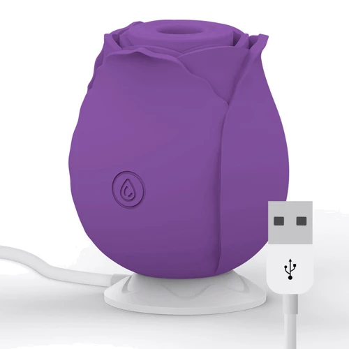 Вакуумный стимулятор для клитора Mia Rose Air Wave (фиолетовый): Тип и форма Роза, Вибромассажер