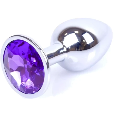 Анальная пробка Boss Series - Jewellery Silver PLUG Purple S (BS6400009) фото 7