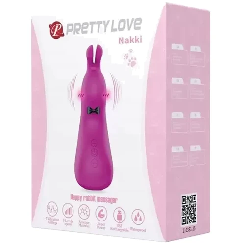 Вибратор Pretty Love Nakki Rabbit Massager Purple: Тип и форма Кролик