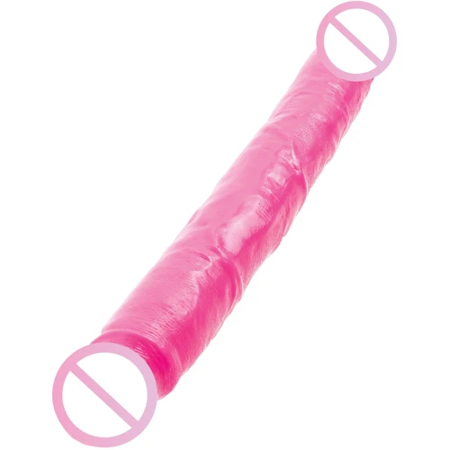 Pipedream Double Dillio 12 Inch - двойной фаллоимитатор, 30.5х3.4 см, розовый: Тип Двухсторонние