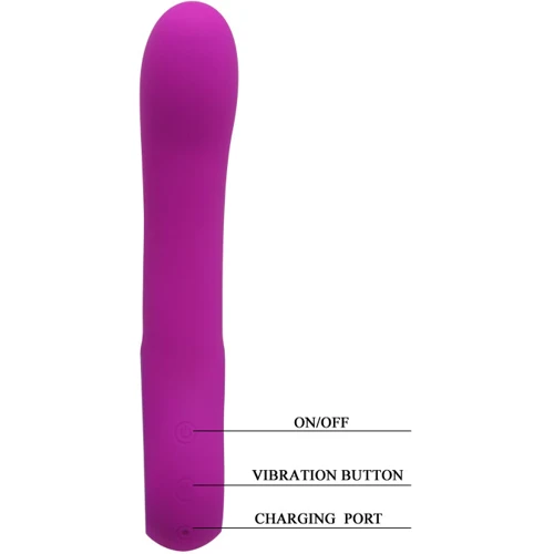 Вибратор Pretty Love Elmer Purple: Диаметр, см 3.5