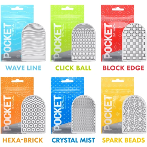 Мастурбатор TENGA Pocket Block Edge: Матеріал TPE (термопластичный эластомер)
