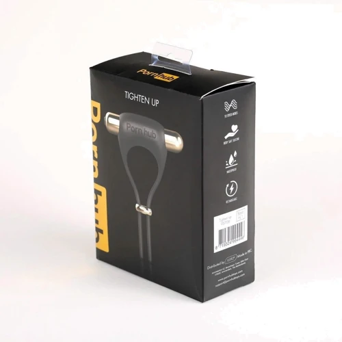 Виброкольцо-лассо Pornhub Vibrating Tighten Up Ring: Цвет черный