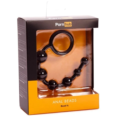 Pornhub Anal Beads анальні буси, 20х2 см: Наявність вібрації  немає