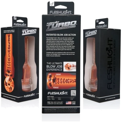 Мастурбатор Fleshlight Turbo Thrust Copper: Материал Киберкожа