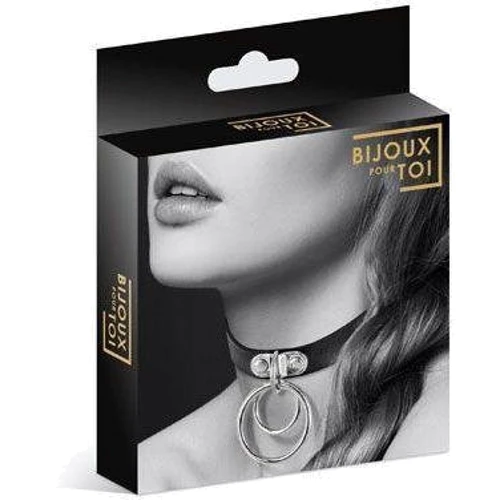 Чокер Bijoux Pour Toi - TWO RINGS: Цвет черный