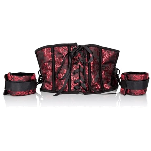 Корсет с наручниками Scandal Corset With Cuffs (SE2712-75-3)