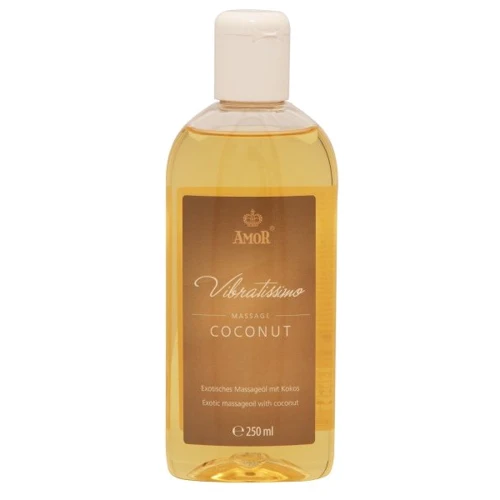 Масажна олія з ароматом кокосу Amor Vibratissimo Massage Coconut, 250 мл