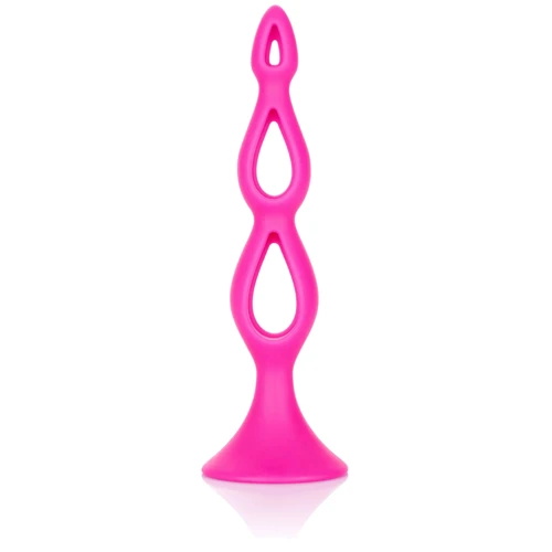 Тройная полая анальная пробка CalExotic Booty Call Silicone Triple Probe, розовый