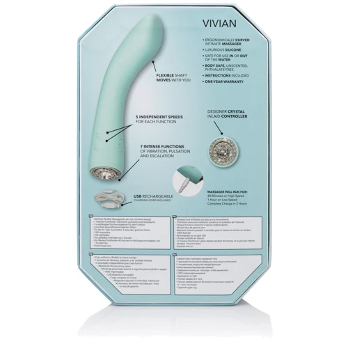 CalExotics Pave Vivian гнучкий вибромассажер, 17.75x3.75 см: Для кого Для жінок