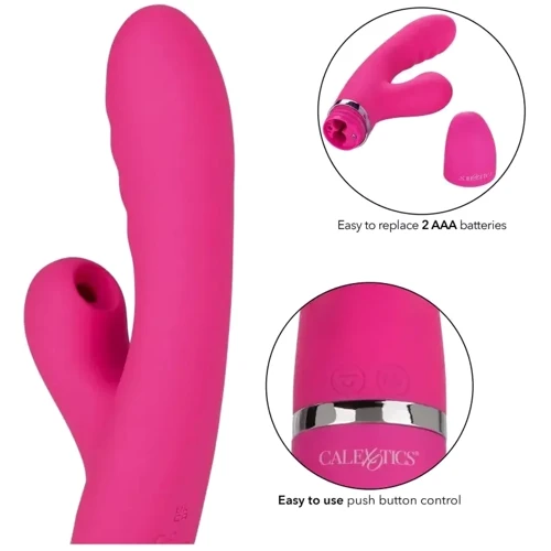 Вибратор-кролик California Exotic Novelties Foreplay Frenzy Pucker (розовый): Назначение Вагинальные