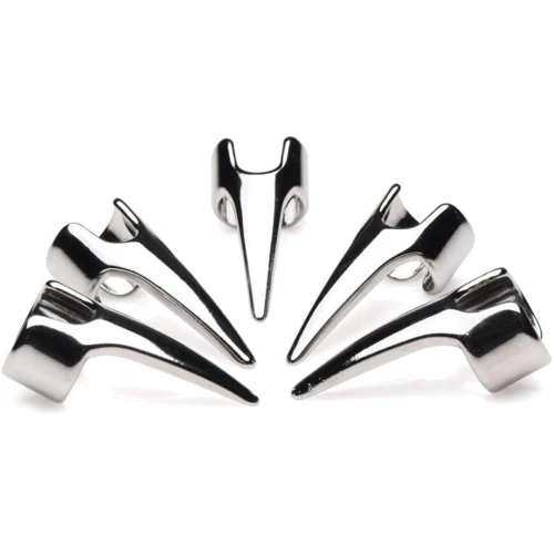 Набір каблучок з пазурами Master Series Five-Piece Sensation Claw Rings - Silver: Вид Украшения