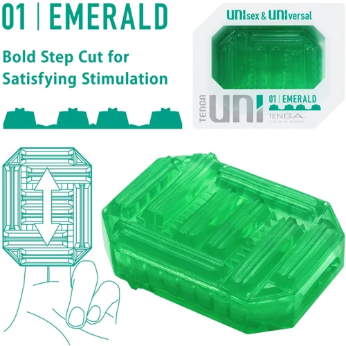 Стимулятор для эрогенных зон Tenga UNI Emerald: Материал TPE (термопластичный эластомер)