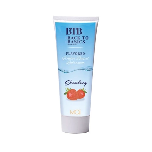 Змазка на водній основі BTB FLAVORED STRAWBERRY з ароматом полуниці (75 мл)