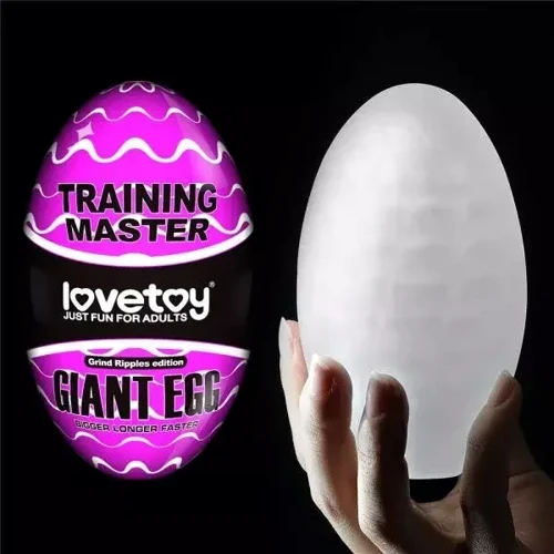 Мастурбатор LoveToy Traning Master Giant Egg Masturbator Purple: Диаметр, см 7