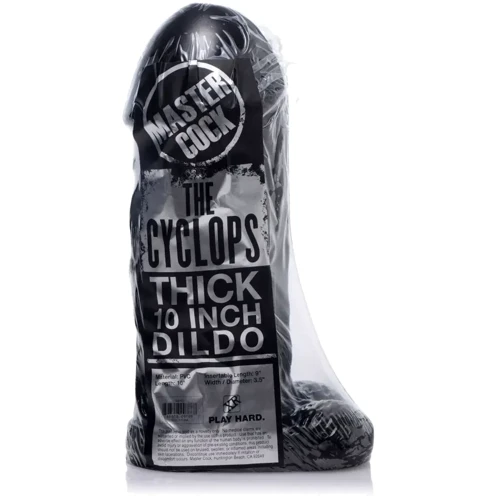 Большой и толстый фаллоимитатор Master Cock The Cyclops 10" Dildo (чёрный): Тип Классические дилдо