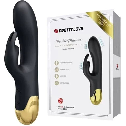 Вибратор с клиторальной стимуляцией Pretty Love Double Pleasure, BI-014626: Длина, см 11.2