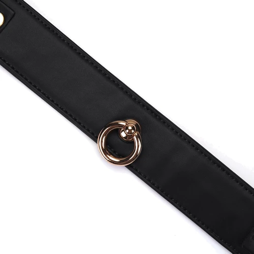 Ошейник с поводком Liebe Seele Black Organosilicon Collar with Leash фото 5