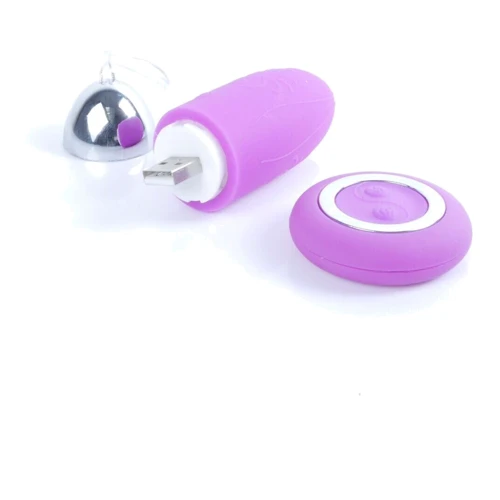 Виброяйцо с пультом ДУ - Remoted controller egg 0.3 USB Purple, BS2600109: Тип управления На дистанционном управлении