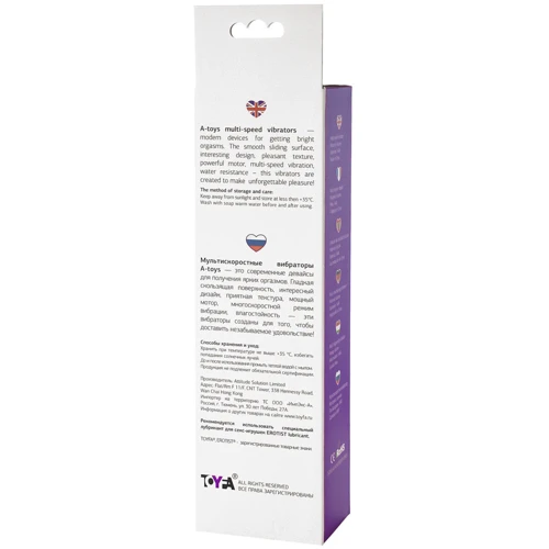 Вибратор Toyfa A-Toys Multi Speed Vibrator Purple: Тип и форма Кролик