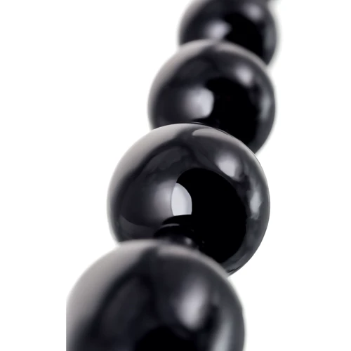 Анальний ланцюжок Toyfa A-Toys Anal Beads M-Seiz, чорний: Особливості С кольцом