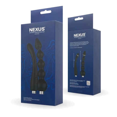 Набор насадок для анального душа Nexus ADVANCED Shower Douche Duo Kit - Black фото 7