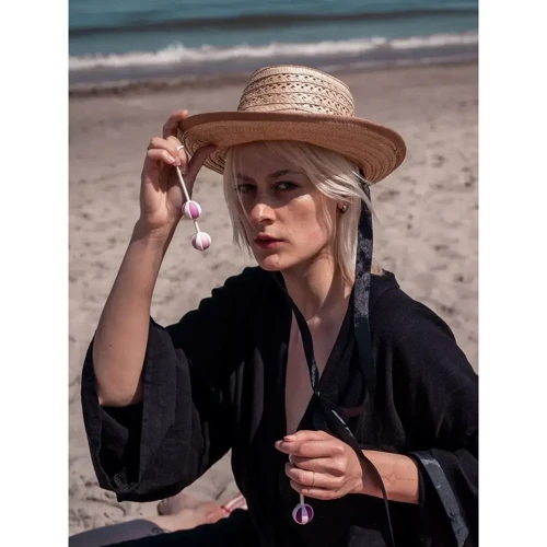 Кулі для тренування інтимних м'язів Gvibe Geisha Balls 3 Pink: Наявність вібрації  Нет