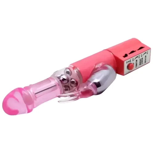 Вибратор с стимулятором клитора и ротацией BAILE - Chrisina PINK Vibration Rotation (BW-004107SY): Тип и форма Кролики, Хай-тек