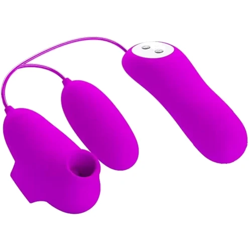 Вакуумний стимулятор з віброяйцем PRETTY LOVE - SUCTION & VIBRO-BULLETS, BI-014925 фото 9