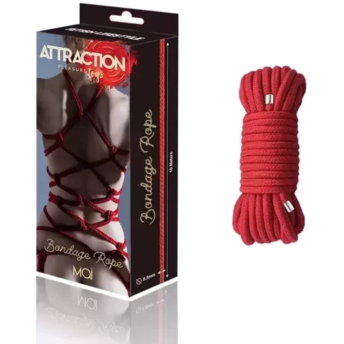 Веревка для BDSM BTB Bondage Rope Red фото 4