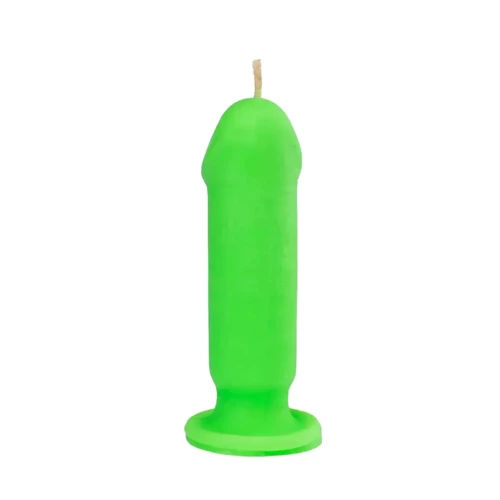 Свічка LOVE FLAME - Dildo S Green Fluor, CPS04-GREEN: Виробник LOVE FLAME
