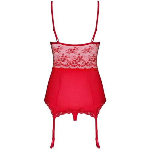Корсет з підтяжками для панчіх Obsessive Lovica corset, XXL фото 6